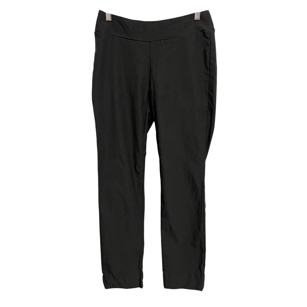 J.McLaughlin Pants Womens 6 Black Pull On Slim Leg Stretch Career Old Money Chic